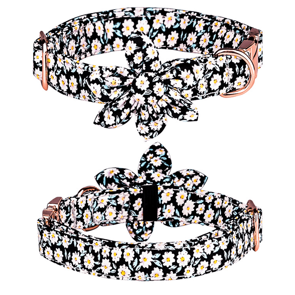 Dog Collar for Girls, Dog collar for girls, with cute flowers