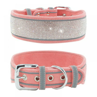 Bling Dog Collar for Small Medium Large Dogs, Crown Rhinestone Dog Collars  for Girl and boy Dog, Diamond Puppy Collars, Adjustable Leather Suede SOFE  Cat Collar (L(15-18.1/38CM-46CM), Rose Red) - Yahoo Shopping