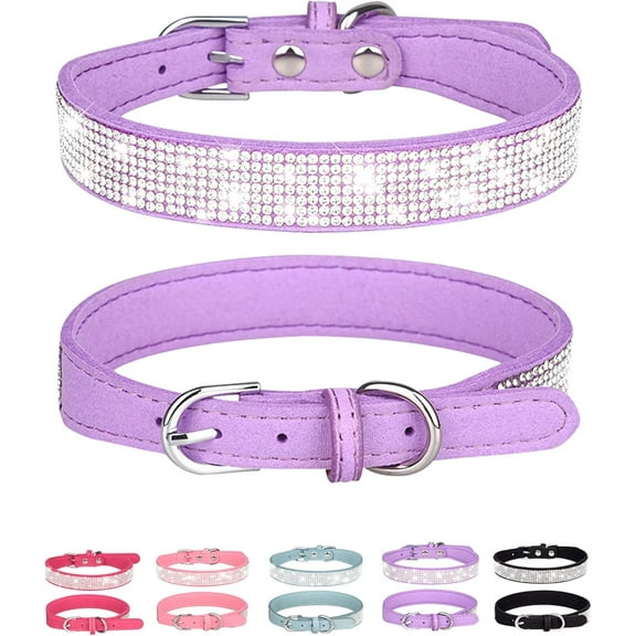 Dog Collar for Small Medium Dogs, Small Dog Collar for Female Dogs, Bling Girl Dog Collars, Rhinestone Puppy Collar