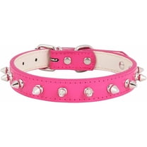 Dog Collar with Spikes,Rivet Dog Collar, Leather Spiked Studded Dog Pet Collars for Small Medium Large Dogs 1Pack