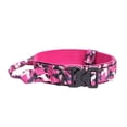 thumbnail image 1 of Dog CollarforLarge Dogs Heavy Duty, Dog Collar Metal Buckle, CollarwithHandle, Quick Release, Nylon Webbing, Pink Camo Pattern, Metal Ring, Canine Training, Outdoor, 1 of 4