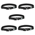 thumbnail image 1 of Dog Collars, Adjustable Pet Collar with ID Tag Ring, Safe and Comfy for Small Dogs black, 1 of 6