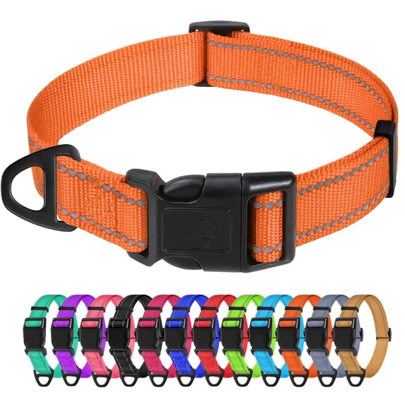 Dog Collars for Small Dogs, Reflective Nylon Pet Collar with Quick Release Buckle, Small Dog Collar for Boys