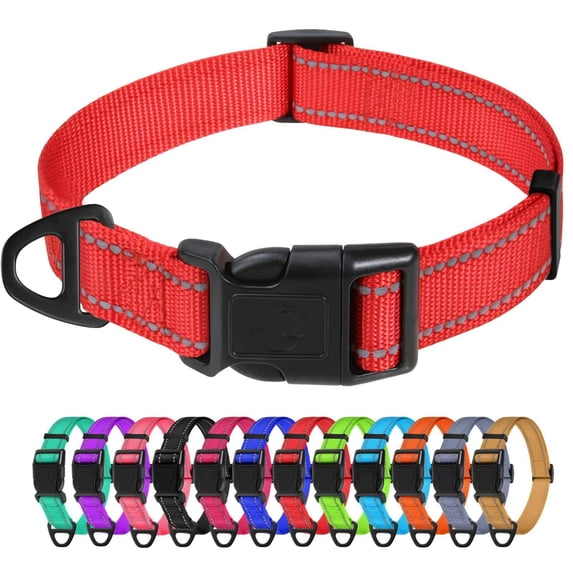 Dog Collars for Small Dogs, Reflective Nylon Pet Collar with Quick Release Buckle, Small Dog Collar for Boys