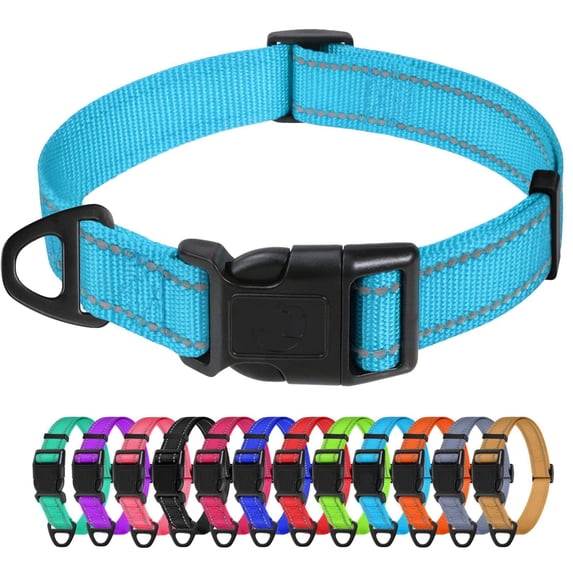 Dog Collars for Small Dogs, Reflective Nylon Pet Collar with Quick Release Buckle, Small Dog Collar for Boys