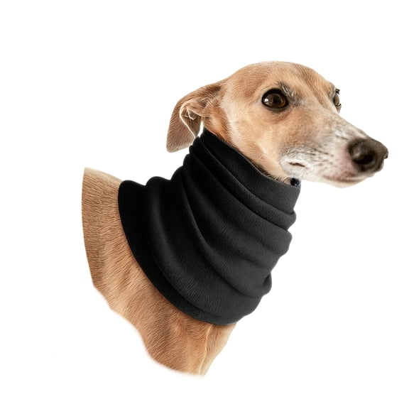 Dog Collars for Small Dogs Warm Black Neck Warmer Decorative Winter Accessory for Small Dogs Gift for Pet Owners