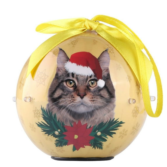 Dog Collection Twinkling Lights Christmas Ball Indoor Decorative Ornament