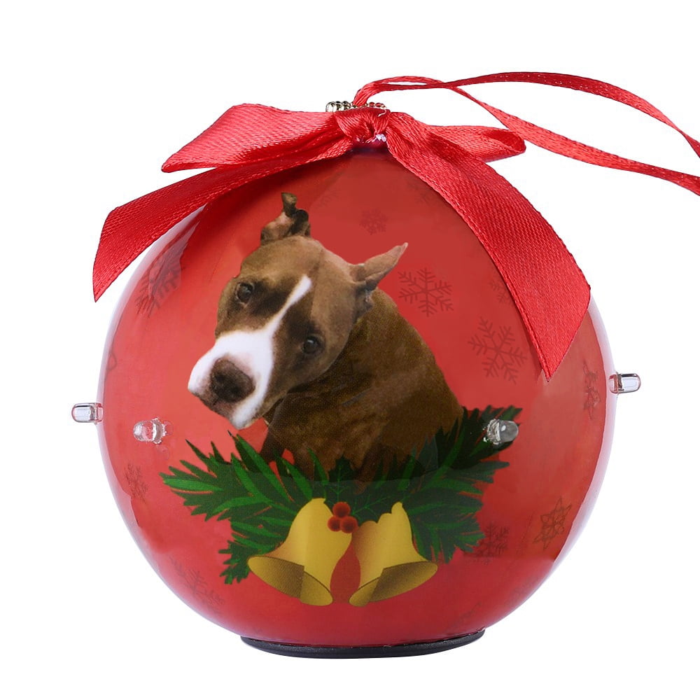 Dog Collection Twinkling Lights Christmas Ball Indoor Decorative Ornament