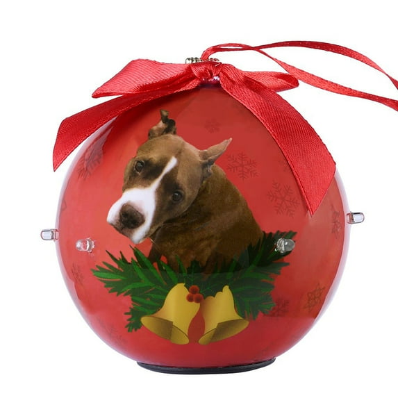 Dog Collection Twinkling Lights Christmas Ball Indoor Decorative Ornament