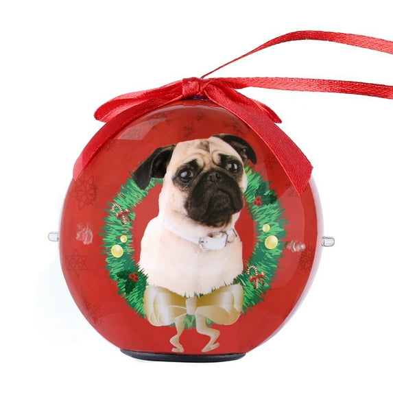 Dog Collection Twinkling Lights Christmas Ball Indoor Decorative Ornament