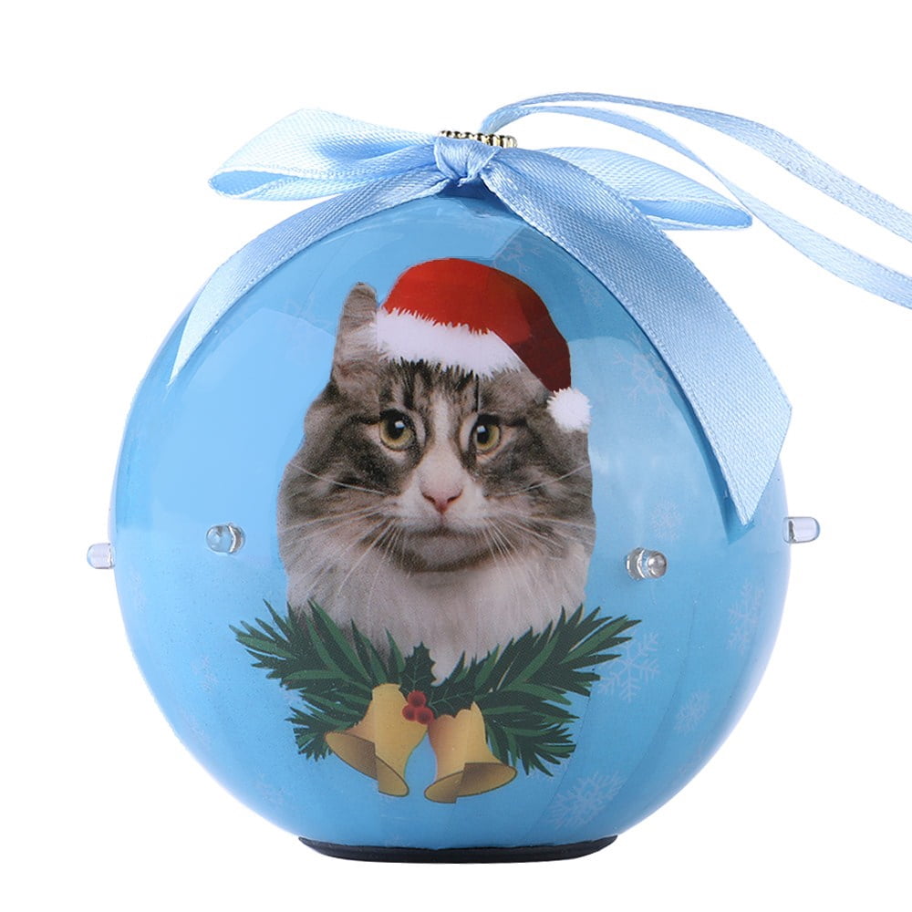 Dog Collection Twinkling Lights Christmas Ball Indoor Decorative Ornament
