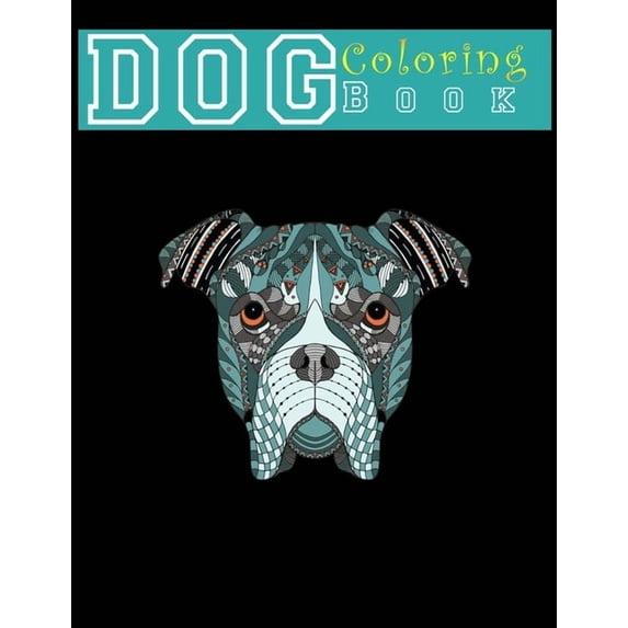 Dog Coloring Book: Dog Lover's Adult Coloring Book for relaxation: Animal Coloring Book 8.5x11", (Paperback)