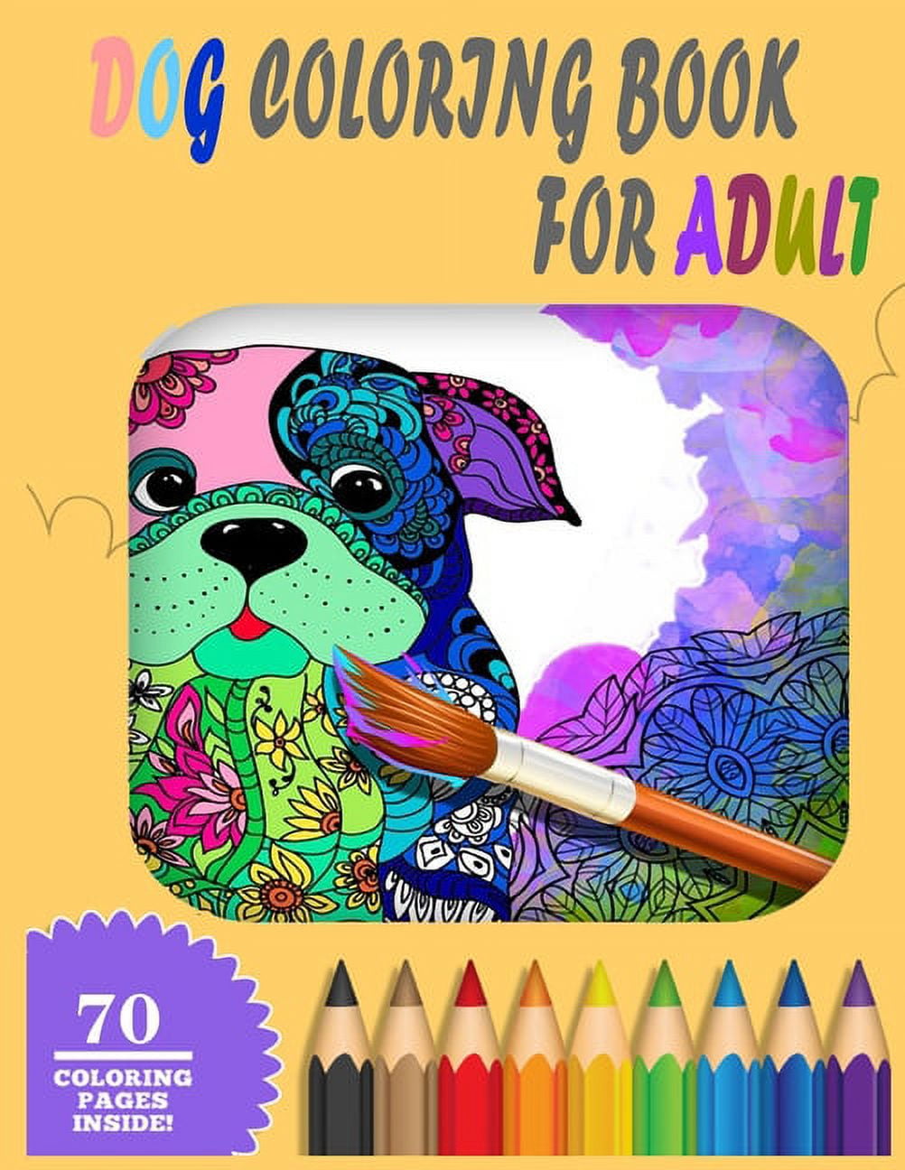 Dog Coloring Book For Adults Lovable Dogs Coloring Book An Adult