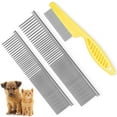thumbnail image 1 of Syenll Dog Combs for Cats Dogs, Pet Grooming Set for Removing Float Tangled Hair, Durable Tear Stain Dog Flea Comb for Pets, 1 of 8
