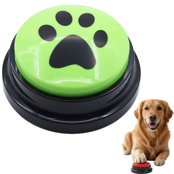 Dog Communication Buttons, Recordable Talking Training Toy, Squeeze Sound Box, Interactive Puzzle Speech Toy for Pet Training and Entertainment