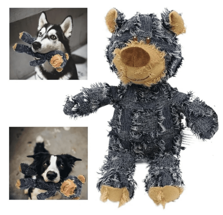 Dog Companion for Heavy Chewers- 2025 New Indestructible Robust Bear ... - Durable Dog Crate Toys For Heavy Chewers