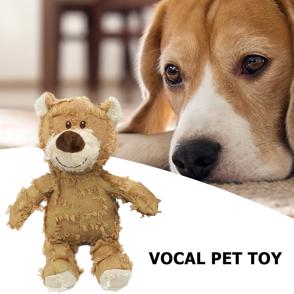 Dog Companion for Heavy Chewers Indestructible Robust Bear Dog Toy