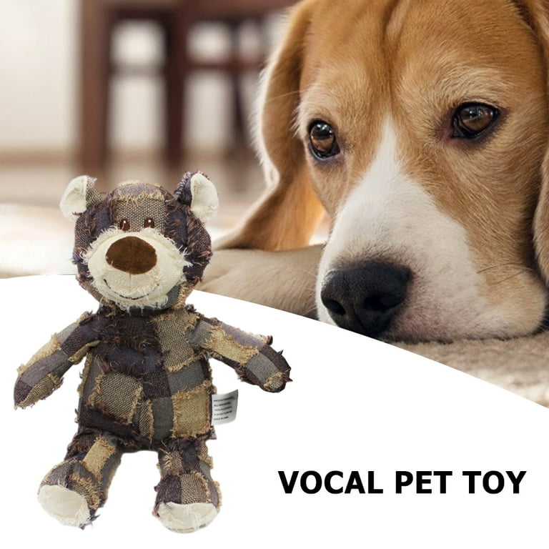 Dog Companion for Heavy Chewers Indestructible Robust Bear Dog Toy Durable Squeaky Dog Toys Unbreakable Stuffed Plush Dog Toys for Aggressive Chewers Walmart