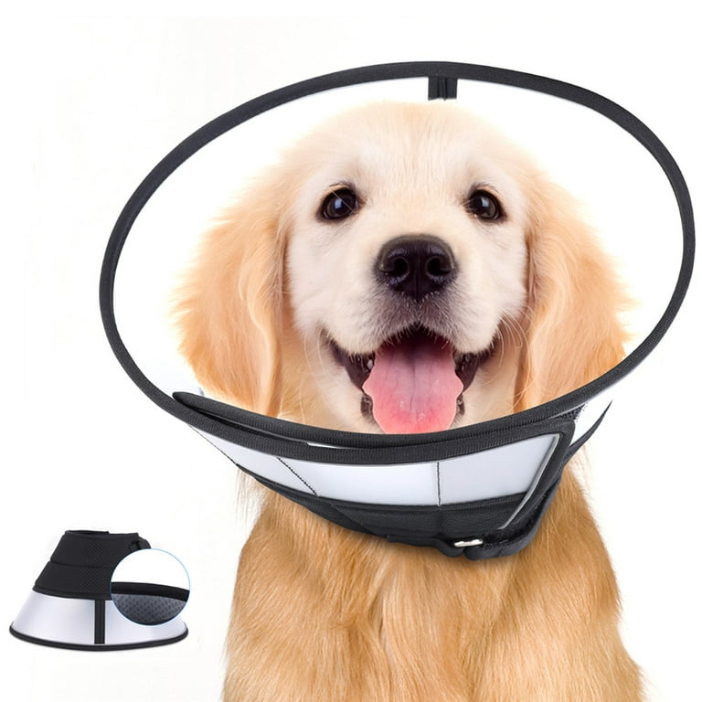 Dog Cone Collar, Adjustable Cone Collar for Dogs after Surgery, Pet  Recovery Collar Prevent Biting and Stop Licking Wound, S(Neck: 9.4-12.6inch)