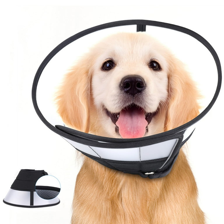 Dog Cone Collar, Adjustable Cone Collar for Dogs after Surgery, Pet  Recovery Collar Prevent Biting and Stop Licking Wound, S(Neck:  9.4-12.6inch) 