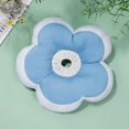 thumbnail image 1 of Dog Cone Collar Alternative After Surgery,Pet E-Collar Recovery Adjustable Cotton Blends Neck Recover Dog Printed E Circle Pet Collar(M,Sky Blue), 1 of 3