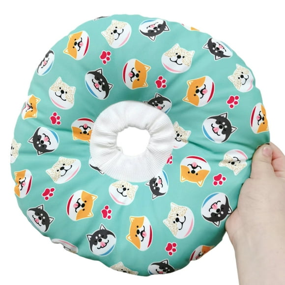 Dog Cone Collar Alternative After Surgery, Dog Neck Donut Collar Recovery E Collar for Post Surgery, Soft Dog Cone for Small Medium Puppies Cats - Green