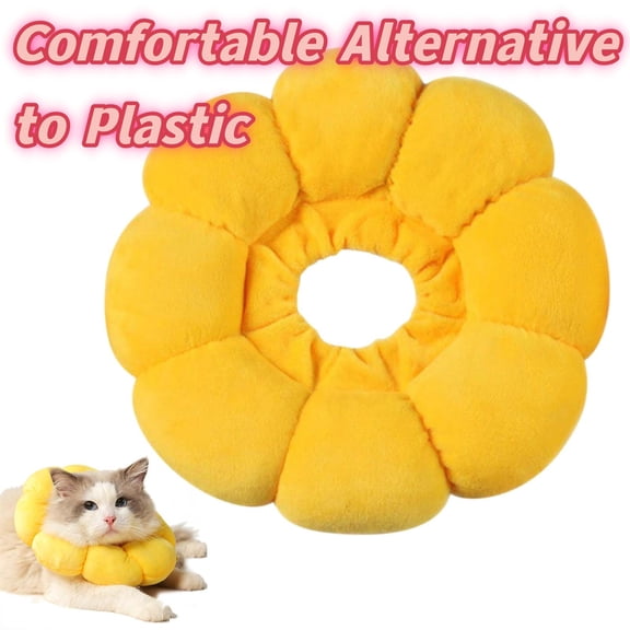 Dog Cone Collar, Flower Soft Cone Collar for Dogs to Stop Licking, Non Inflatable Dog Cone _ XS - 5.5"