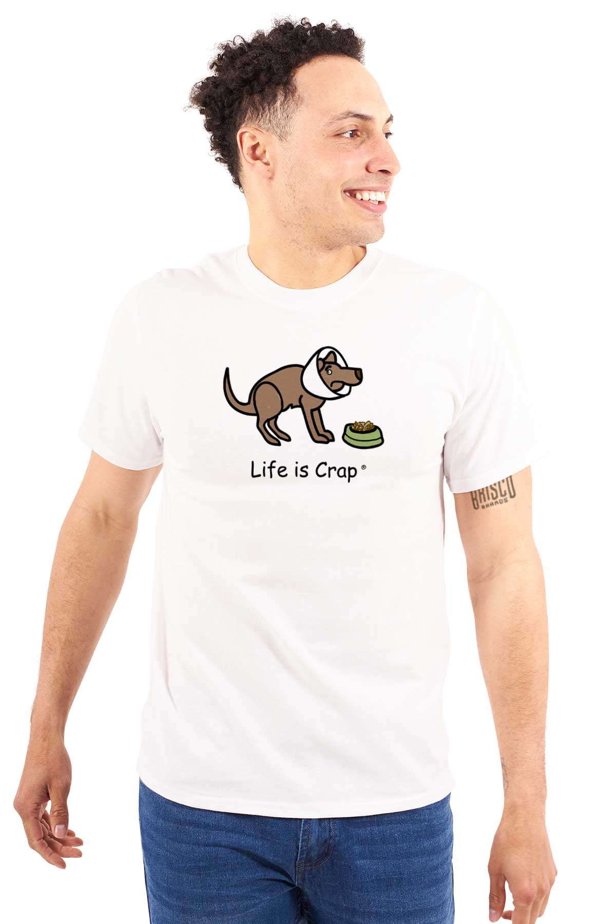 Dog Cone Hungry Funny Canine Lovers Men's Graphic T Shirt Tees Brisco  Brands L - Walmart.com