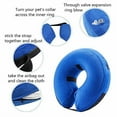 thumbnail image 1 of Dog Cones After Surgery, Protective Inflatable Dog Collar Pet Recovery Collar Soft Pet Cone for Dogs & Cats to Prevent Pets from Touching Stitches, Wounds and Rashes, Blue, 1 of 7