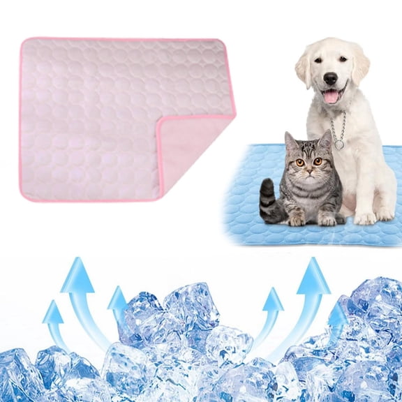 Dog Cooling Mat, 16×12in, Upgraded Thick Cooling Pad for Dogs, Self-Cooling Mat, Non-Slip Waterproof Portable Pet Mat for Dogs