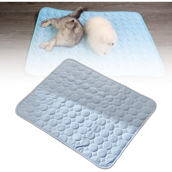 Dog Cooling Mat, 2025 Summer Pet Cooling Mats, Portable Washable Cool Pads Pet Mat Outdoor for Dogs Cats, Home & Outdoor (Grey, XL-39×30")