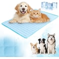 thumbnail image 1 of Dog Cooling Mat, 2026 Upgrade Pet Self Cooling Mat Summer Sleeping Pad for Dogs Cats, Washable Portable Breathable Cooling Blanket Cool Pet Bed for Outdoor Indoor (Blue, XXL: 59"x39.4"), 1 of 7