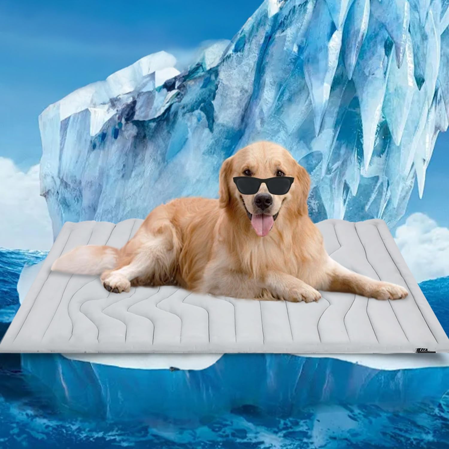 Dog Cooling Mat, 36" x 23" Medium, Cooling Pad Waterproof, Pet Cool