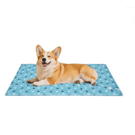 " Dog Cooling Mat, 39"" x 23"" Thicken Waterproof Cooling Mat for Large Dogs, Water Injection Cool Pad for Kennel Sofa Floor Car Seats "