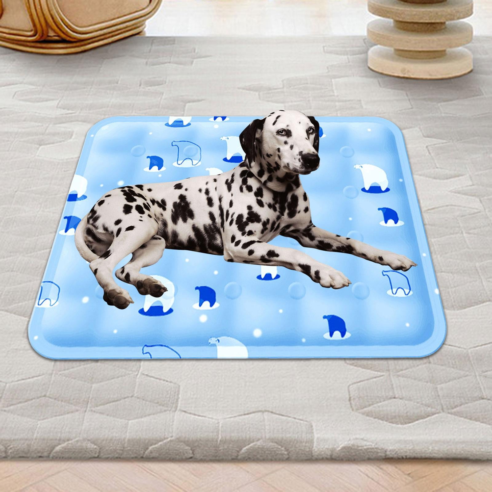 Dog Cooling Mat Dog Bed Mattress Puppy Bed Foldable Waterproof Dog Cooling Pad Cooling Cushion Sleeping Pad for Home Puppy Car Indoor Travel 50cmx60cm