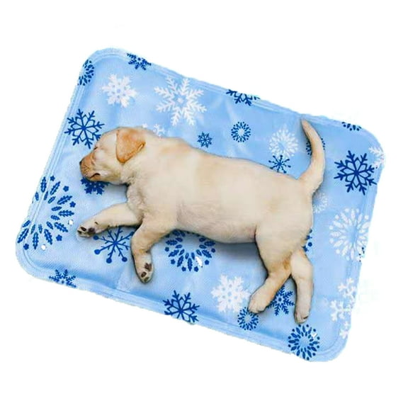 Dog Cooling Mat Cooling Pad for Dog Cat Portable and Multiple Use Dog Bed Easy to Clean(Blue)