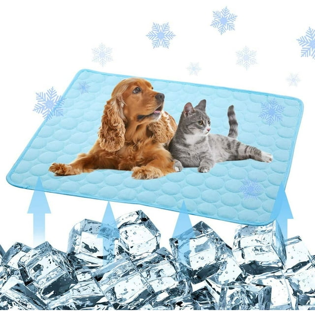 Dog Cooling Mat, Cooling Pad for Dog Pet Ice Silk Cooling Mat for Dogs