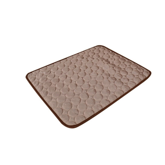 Dog Cooling Mat, Dog Ice Silk Mat Summer Pet Mat Sleeping Mat Lce Mat, Pet Cooling Mats for Dogs(XL,Coffee, 39.4x 27.6in)