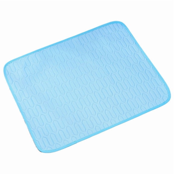 Dog Cooling Mat, Extra Large Self-Cooling Pad for Large & Small Dogs, Waterproof Washable Pet Bed, Ideal for Summer Keep Pets Cool Sky Blue