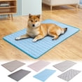 thumbnail image 1 of Dog Cooling Mat Ice Silk | Non-Slip Waterproof Pad for Dogs Cats | Washable Pet Cooling Mat for Bed Couch Crate | Absorbent Comfortable Portable Travel Indoor Outdoor Use | 2025 Upgraded Large Size, 1 of 5