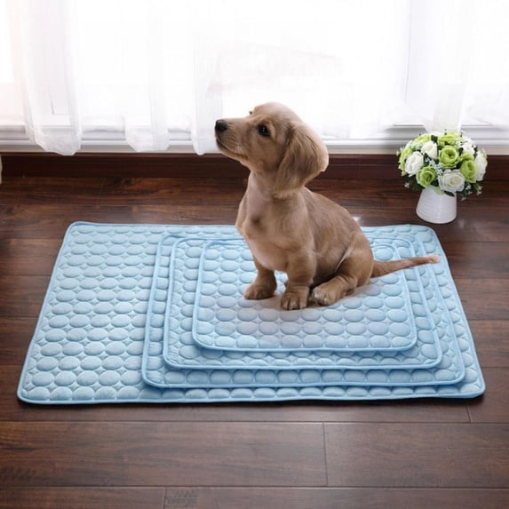 Dog Cooling Mat Large Cooling Pad Machine Washable Summer Cooling Mat for Dogs Cats Kennel Pad Breathable Pet Self Cooling Blanket Dog Crate Sleep Mat