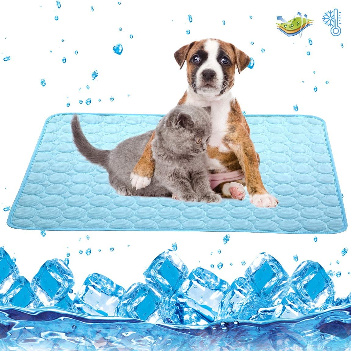 Dog Cooling Mat Large Cooling Pad Summer Pet Bed for Dogs Cats Kennel