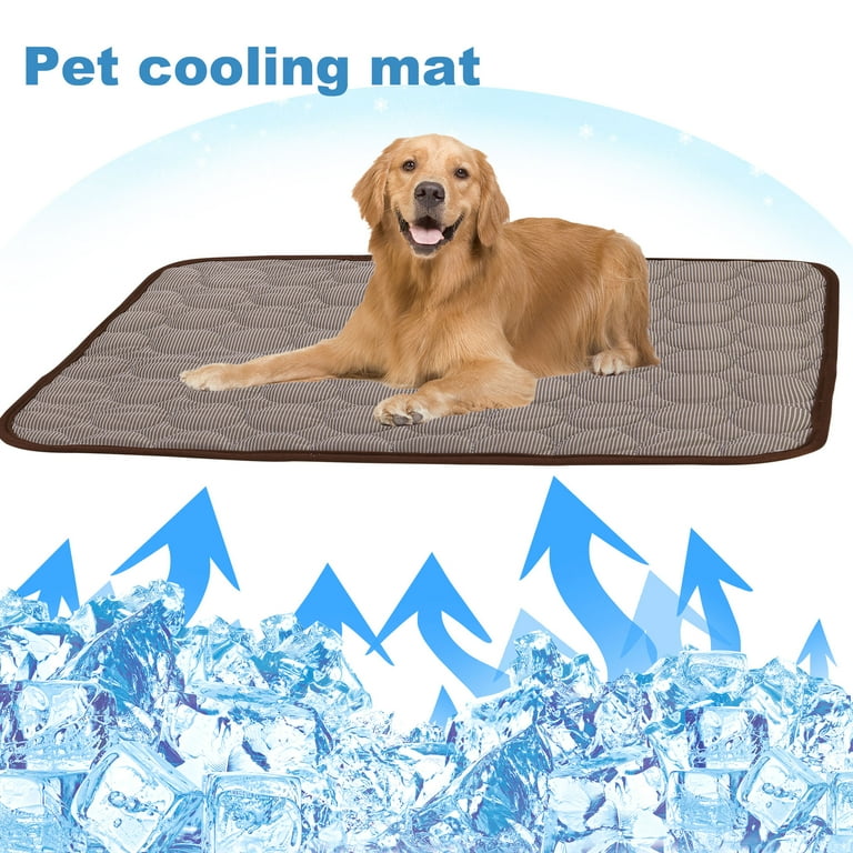 NK Decoration Dog Cooling Mat Pet Cooling Mat for Dogs Non Toxic Gel Cooling Pad for Home Travel and Crates Size Small 19.68X15.74inch Medium 23.62X19.68 inch