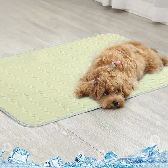 Dog Cooling Mat Large Self Cooling Pad for Dogs, Pet Cooling Blanket in Gray Green Beige Blue, & Machine Washable for Indoor Outdoor Use with Pets,Vsgery