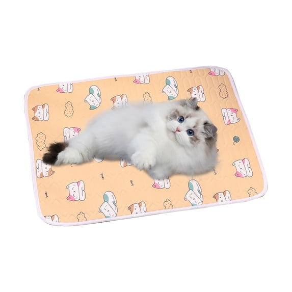 Dog Cooling Mat, Machine Washable Easy Clean Cooling Pad for Dog, Summer Cooling Mat for Dogs,Fits Dogs & Cats,Non-Slip Reusable Pet Cooling Pad for Crate Bed Car Travel Indoor Outdoor(15.8"×19.7",B)
