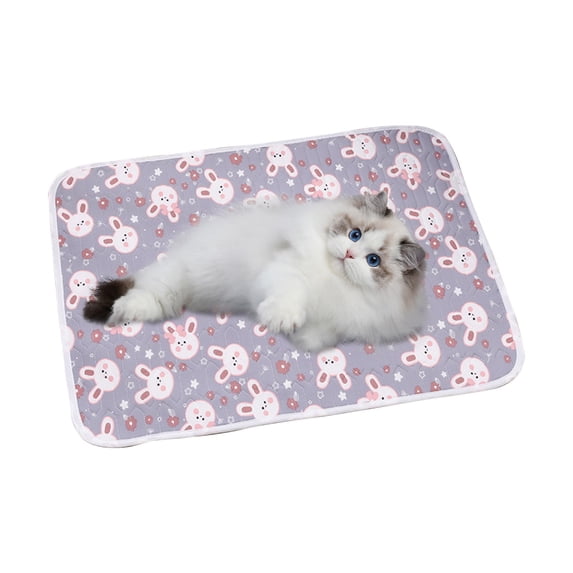 Dog Cooling Mat, Machine Washable Easy Clean Cooling Pad for Dog, Summer Cooling Mat for Dogs,Fits Dogs & Cats,Non-Slip Reusable Pet Cooling Pad for Crate Bed Car Travel Indoor Outdoor(11.8"×15.8",C)