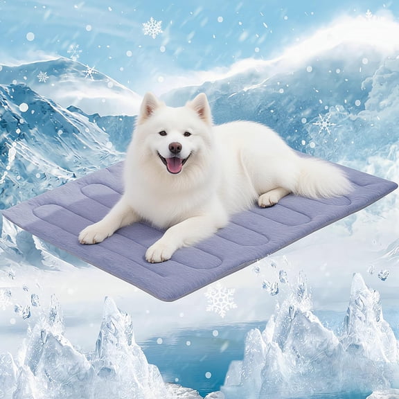 Dog Cooling Mat, No Need to Freeze Or Refrigerate This Cool Pet Pad Cat Mats- Keep Your Pet Cool, Machine Washable (44" x 32"- XL-Crate)