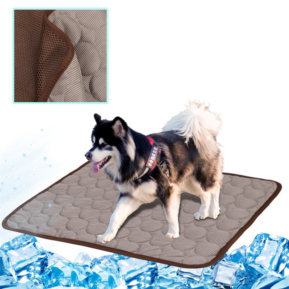 Dog Cooling Mat, Pet Cooling Mat for Dogs Cats, Ice Silk Pet Cooling Pads, Reusable&Washable Pet Self Cooling Blanket
