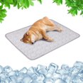 thumbnail image 1 of Unbranded Cooling Fabric Pet Throw Blanket for Dogs, Gray Quilted, 1 of 8