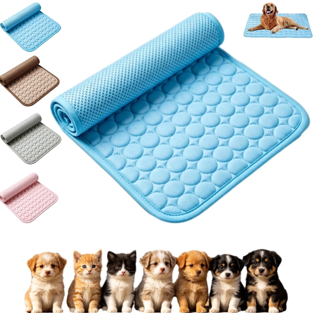 KWTRTNE Dog Cooling Mat - Light Blue, Large (36"x24")